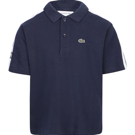 Lacoste Crocodile Logo Polo Shirt in Navy Blue — BAMBINIFASHION.COM