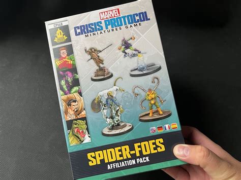 Marvel Crisis Protocol Spider Foes Affiliation Pack Unboxed