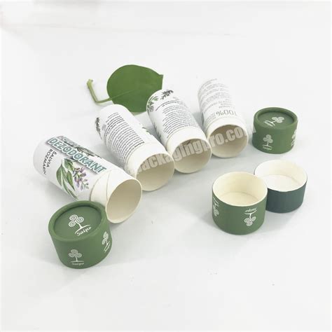 Biodegradable Kraft Cardboard Twist Up Deodorant Stick Container