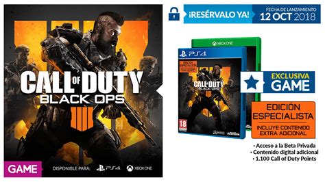 Call Of Duty Black Ops Iiii Edición Especialista Solo En Game