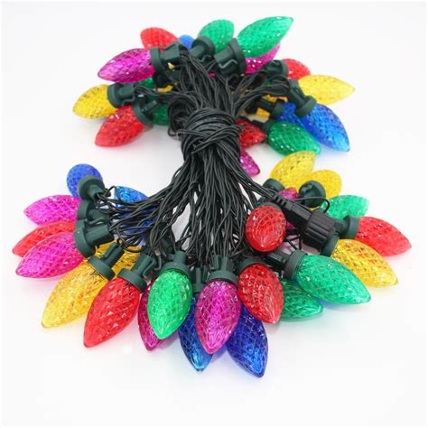 C Led Christmas String Light Strawberry Pointed Colored Lights