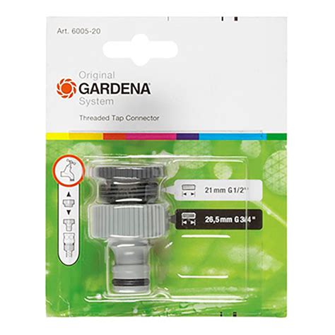 Gardena Threaded Tap Connector Tap Connectors CleanStore