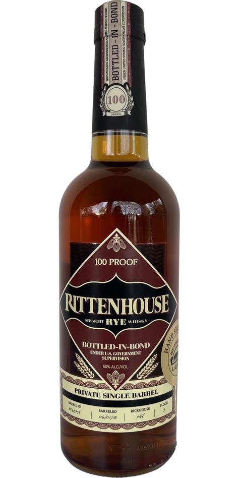 Rittenhouse Bottled In Bond Ratings And Reviews Whiskybase