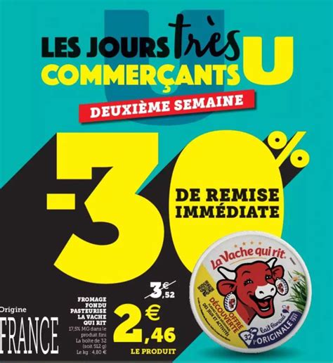 Promo Fromage Fondu Pasteuris La Vache Qui Rit Chez U Express