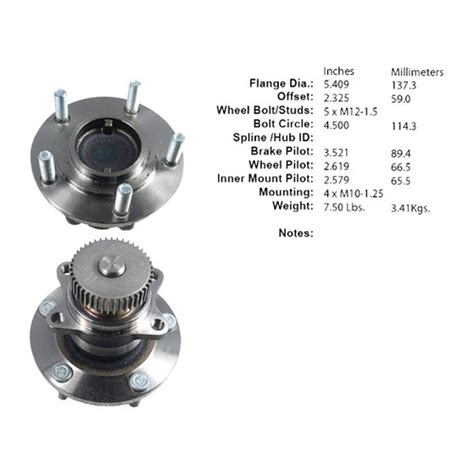 Centric E C Tek Rear Passenger Side Standard Non Driven