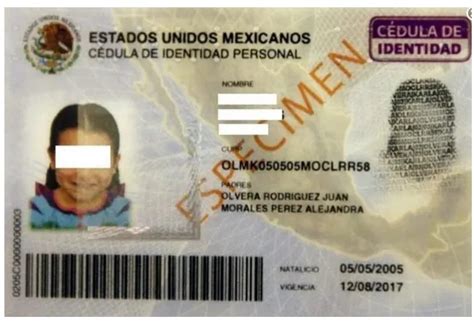 Carta De Identidad Mexicana