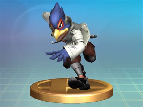 File Falco Unused Trophy Brawl Png Smashwiki The Super Smash Bros Wiki