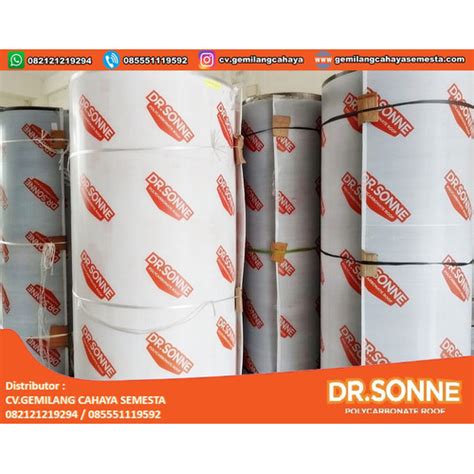 Jual Dr Sonne Flat 6 Mm Atap Transparan Solid Polycarbonate