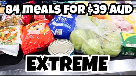 Grocery Budget Challenge Aldi 39 Aud Emergency Extreme Budget