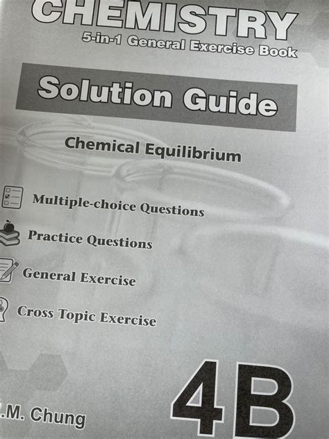 Jing Kung HKDSE Chemistry 5 in 1 Exercise Book 4 5 興趣及遊戲 書本 文具