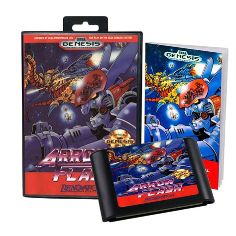 Arrow Flash Game Cartridge For Sega Genesis And Mega Drive