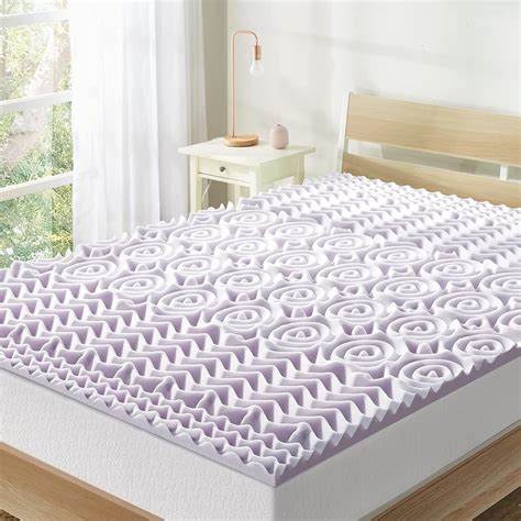 Mellow Inch Zone Memory Foam Mattress Topper Soothing Lavender