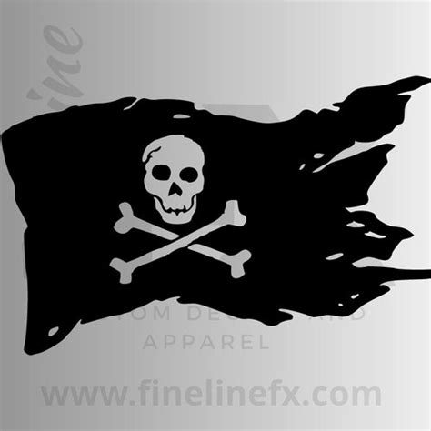 Pirate Skull Compass Vinyl Decal Sticker Compass Rose Ship Etsy