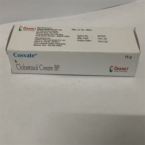 COSVATE CREAM 15 G Sukitha Pharmacy Clinic Pvt Ltd