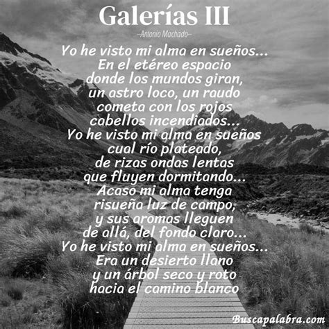 Poema Galer As Iii De Antonio Machado An Lisis Del Poema