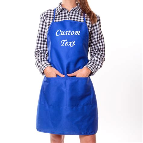 Sale Unisex Custom Aprons Your Message Customizable Apron W Etsy