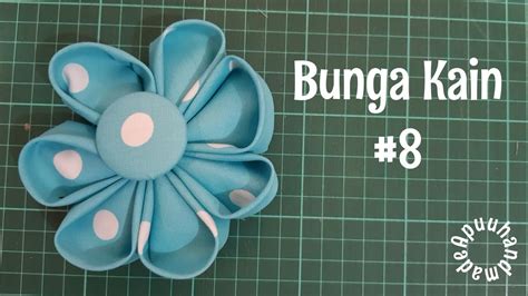 Cara Membuat Bunga Kain Perca 8 Scrap Fabric Flower 8