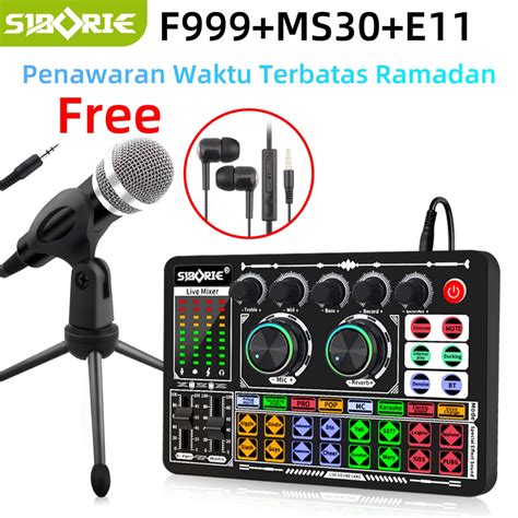 Jual Siborie Soundcard F999 Audio USB External Sound Card Mic Mixer