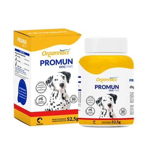 Promun Dog Tabs 52 5g 30 Tabletes Suplemento Cães Organnact Submarino