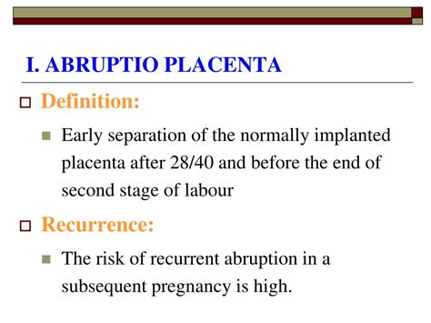 Ppt Antepartum Haemorrhage Powerpoint Presentation Free Download