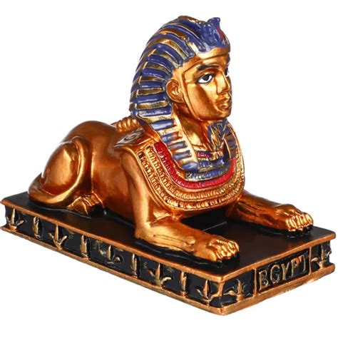 ANUBIS STATUE SPHINX Figurines Egypt Thoth Desk Top Decor Bust 9 62