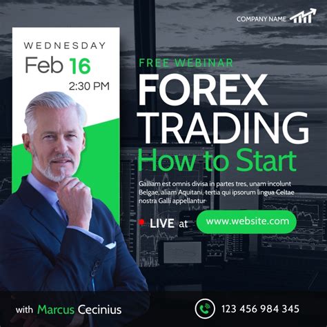 Forex Trading And Investing Webinar Advertisi Template Postermywall