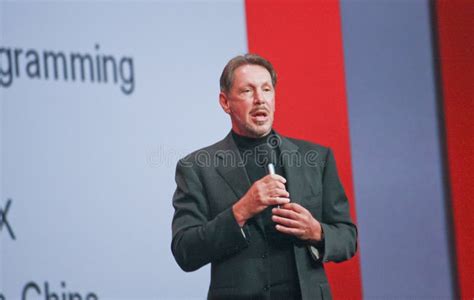 CEO Of Oracle Larry Ellison Editorial Stock Image Image Of Speech