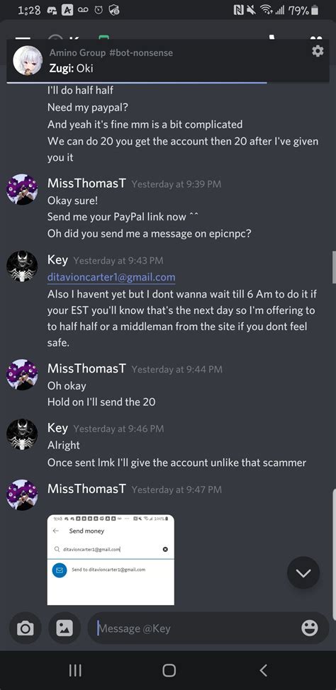 Possible Scammer Impersonator Discord User Key 0101 Epicnpc