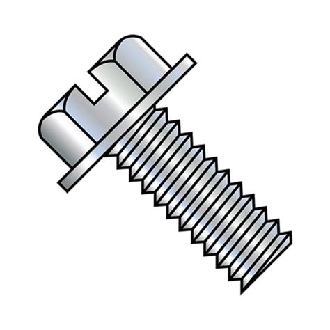 Zoro Select X In Slotted Hex Machine Screw Zinc Plated