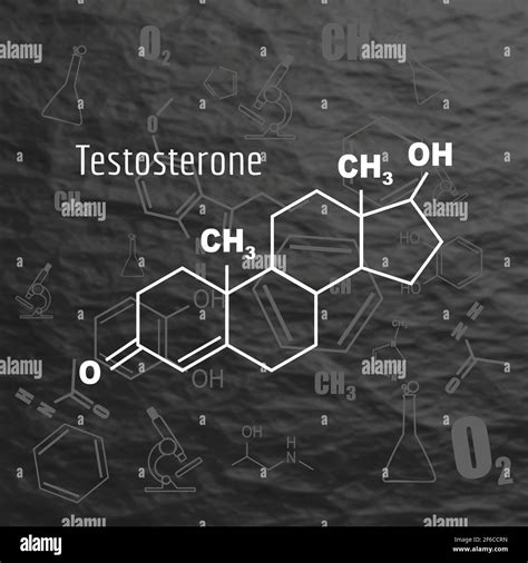 Testostérone Moléculaire Banque Dimages Vectorielles Alamy