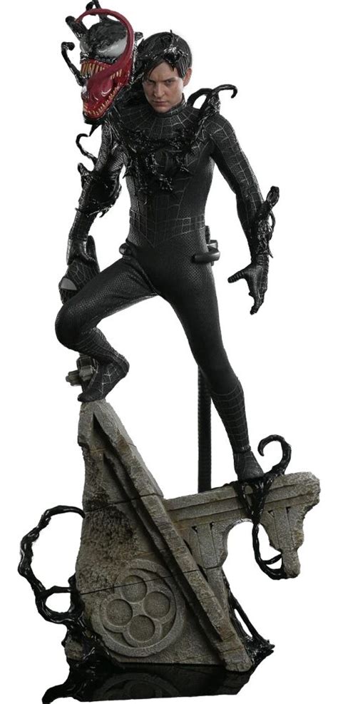 Hot Toys Spider Man Spider Man Black Suit Th Scale Deluxe Figure