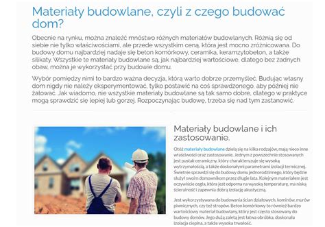 Materia Y Budowlane Czyli Z Czego Budowa Dom