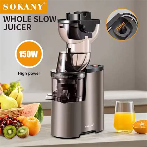 Sokany Sk Electric Twin Gear Automatic Fruit Juicer Motor Slow