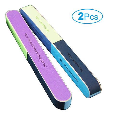 Nail Files 2 Pcs Professional Nail File And Buffer Polishing