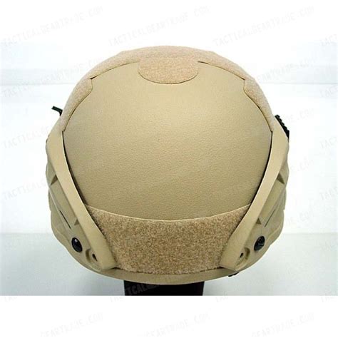 Mich Tc Ach Helmet With Nvg Mount Side Rail Tan For