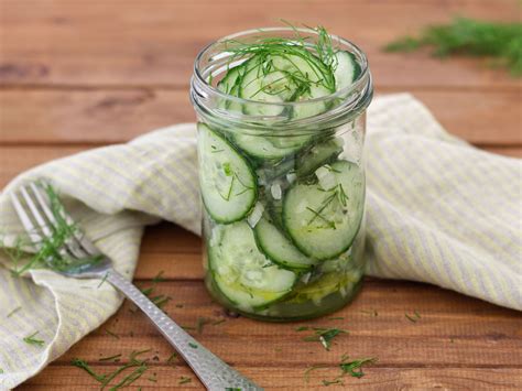 Cucumber Salad With Vinegar And Oil Dressing Recipe Eat Smarter Usa