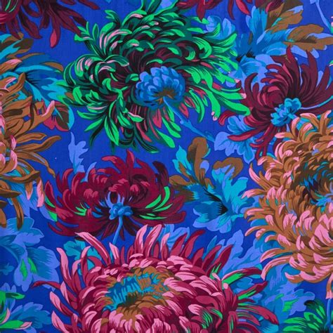 Shaggy Cobalt Pwpj Kaffe Fassett Fabric Philip Jacobs Etsy