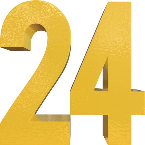 Number 24 Png Vector Psd And Clipart With Transparent