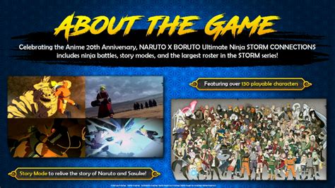 Naruto X Boruto Ultimate Ninja Storm Connections Gets Special Story