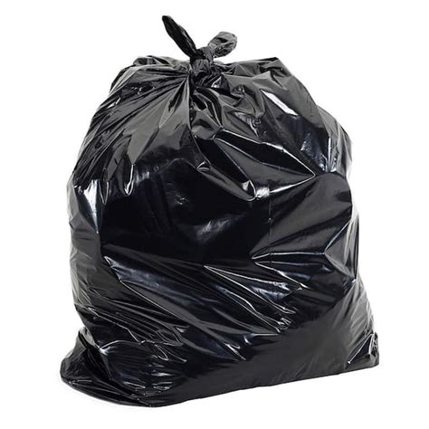 Aluf Plastics Gal Mil Heavy Duty Black Trash Bags Count