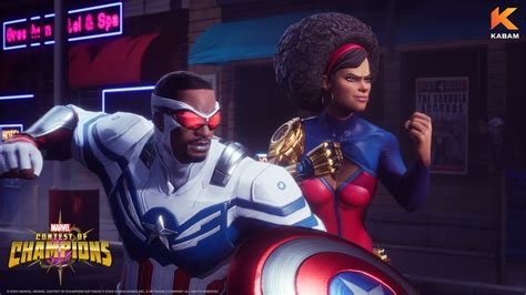 Marvel Contest Of Champions Reveals Captain America Sam Wilson And Misty Knight Marvel