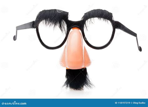 Classic Disguise Mask With Fake Nose And Moustache Stock Image Image Of Hide Glasses 118197319