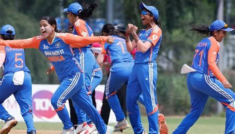 India Seal U19 Womens Asia Cup With Thrilling Win Over Bangladesh