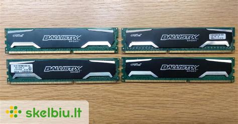 Ballistix Sport Ddr3 2x8gb 16gb 1600mhz Cl9 Skelbiult