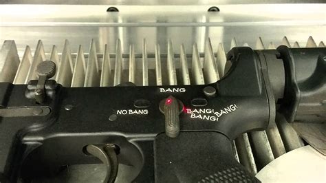 Laser Marking And Engraving Selector Switch Marking On An Ar15 Lower