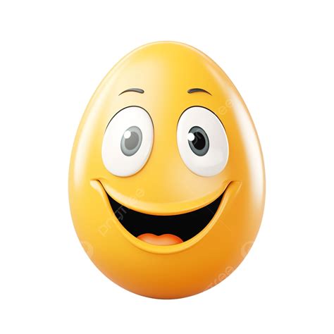 Egg Illustration With Smiling Face Cartoon Cute Egg Png Transparent