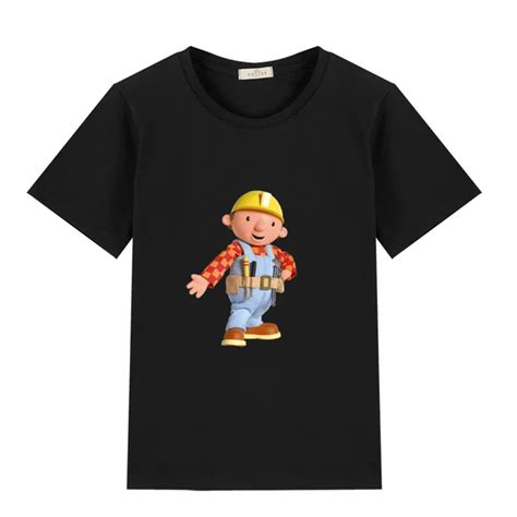 Bob the Builder 100% cotton T shirts Short Sleeve Tops Tee TShirts ...