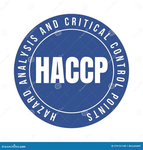 Haccp Hazard Analysis And Critical Control Points Symbol Icon Stock Illustration Illustration