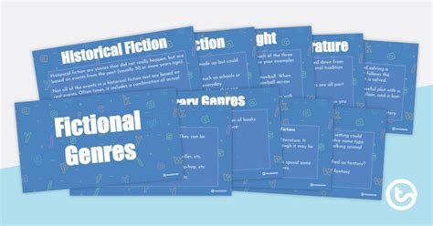 Fictional Genres Powerpoint Teach Starter