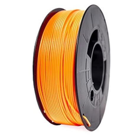 3DWorld Bobina de Filamento PLA Reforzado 1 75mm Naranja Neón 1Kg